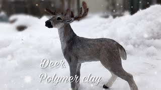 Олень из Полимерной Глины.| Deer Polymer Clay. ?
