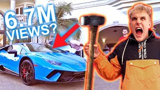 SMASHING MY LAMBORGHINI WINDSHIELD!!