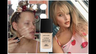 *NEW* Wet N Wild DEWY Photofocus Foundation | REVIEW & WEAR TEST | Brittany Elizabeth