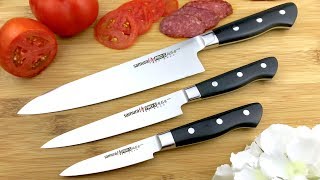 ОБЗОР НОЖЕЙ САМУРА. ТЕСТ ОСТРЫХ КУХОННЫХ НОЖЕЙ SAMURA PRO-S / OVERVIEW OF KNIVES SAMURA.