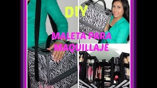 DIY maletin para maquillaje con cajas de zapatos