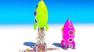 Ракеты.Учим цвета на английском. Развивающие мультики и обучающие видео обзоры детских игрушек
