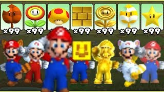 New Super Mario Bros. 2 - All Power-Ups