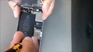Замена динамика на iPhone 5S за 5 минут.