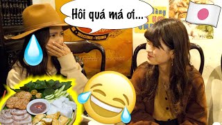 Lần đầu ăn BÚN ĐẬU MẮM TÔM !! Người Nhật?