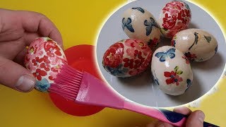 Decoupage Easter EGGs - Tutorial. DIY Easter Egg Compilation 2018/CUTE EASTER DIY