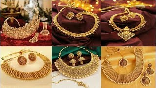 Trendy Gold Neckless Designs | ChainSet Designs Collection 2018-19 #goldjewellery #fashion