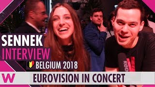 Sennek (Belgium 2018) Interview | Eurovision in Concert 2018