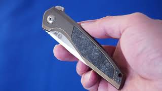Нож CKF/TUFFKNIVES Switch (M390, титан+карбон+подшипники)