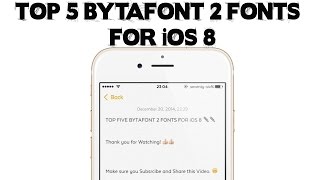 TOP 5 Bytafont 2 Fonts for iOS 8/9