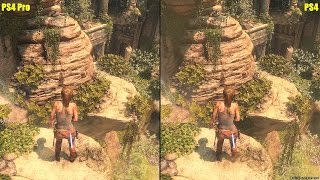Rise Of The Tomb Raider PS4 Pro Enriched Visuals Vs PS4 Graphics Comparison