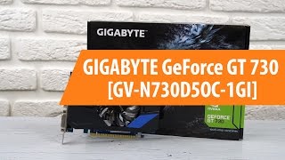 Распаковка GigaByte GeForce GT 730 GV-N730D5OC-1GI / Unboxing GigaByte GeForce GT 730