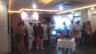 IIHM, Pune present Realia- by Year 2 students under . Peshwa Darbar. Maharastrian Theme Lunch
