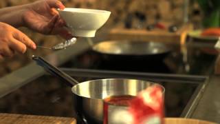 Csípős-paradicsomos sült burgonya (Patatas Bravas)