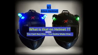 Modification - Alien light Helmet | Vega Axor | India BEST Custom helmet lights|
