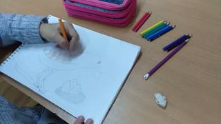 Как нарисовать птицу поэтапно / How to draw a Bird for kids | Bird Drawing Lesson Step by Step