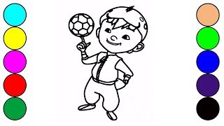 How to Drawing and Coloring Boboiboy for kids / Cara Menggambar dan Mewarnai Boboiboy Galaxy