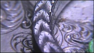 Hand Engraved Ribbon Wheatsheaf Border by Shaun Hughes