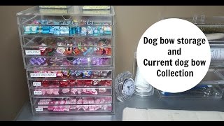 Dog bow storage and current dog bow collection