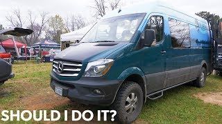 Ditching the 4Runner for VanLife - Sprinter Diesel 4x4 Val Walk Around at GA Bushcraft