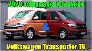2020 Volkswagen Caravelle & Volkswagen Transporter T6 фургоны обзор