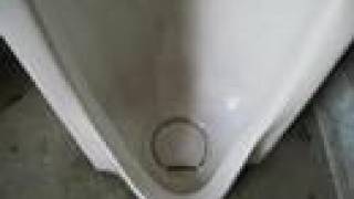 ロンクリーン簡易水洗ストール型小便器2（TOTO U53のそっくりさん） Urinal Flushing