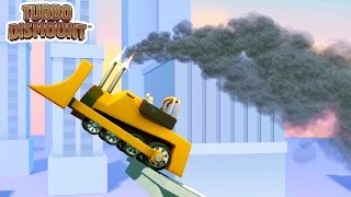 Turbo Dismount #3 Гонки ТРЮКИ и АВАРИИ машинок