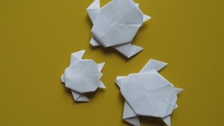 ОРИГАМИ - ЧЕРЕПАХА из Бумаги для Детей и Начинающих Своими Руками. Видео