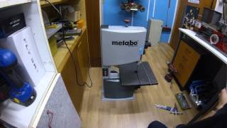 Metabo BAS 260 Swift review, unboxing, assembly, first test, cutting wood, aluminium and brass