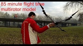Record(Croatia) - 85 minutes endurance quadcopter multirotor