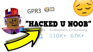 MY ROBLOX ACCOUNT WAS HACKED! (Story)