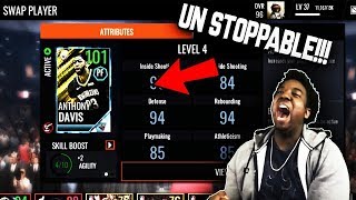 101 OVR POTM ANTHONY DAVIS GAMEPLAY!!! NBA LIVE MOBILE 18