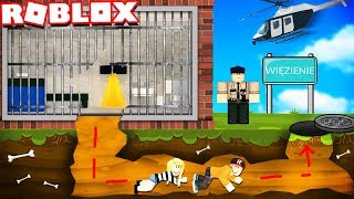 ROBLOX WIĘZIENIE - WIELKA UCIECZKA! (Roblox Jailbreak Obby) - Vito i Bella