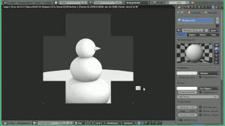 Как натянуть шкуру на снеговика. Материалы в Blender для начинающих