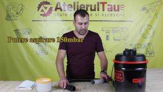 Aspirator cenusa Black&Decker BXVC20MDE - AtelierulTau.ro - WunderHaff