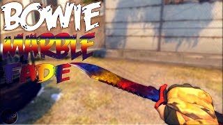 CSGO BOWIE KNIFE MARBLE FADE SHOWCASE
