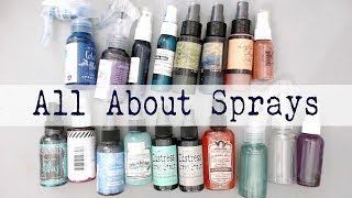 Beginners Mixed Media--ALL ABOUT SPRAYS--How to use Sprays?