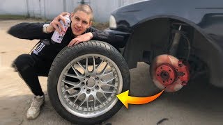 ШКОЛЬНИК ПОСТАВИЛ 18 ДИСКИ НА БМВ И УСТРОИЛ ДРИФТ НА ПАРКОВКЕ