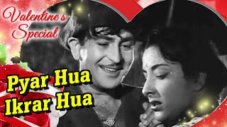 Pyar Hua Ikraar Hua | Raj Kapoor & Nargis | Shree 420 | Bollywood Evergreen Songs | Manna Dey & Lata