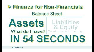 ASSETS IN 54 SECONDS by Finance for Non-Financials