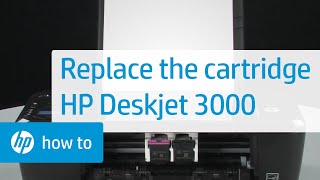 Replacing a Cartridge - HP Deskjet 3000 Printer | HP DeskJet | HP