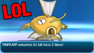 SHINY MAGIKARP USES Z-SPLASH AND WINS THE BATTLE LOL! *NOT CLICKBAIT*