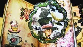 Vintage Alice in Wonderland - Tea Time Album - Pop-up Book