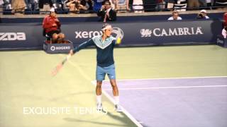 Roger Federer Serves in Slow Motion