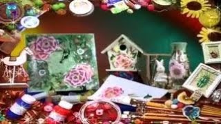 Роспись в технике одного мазка (One Stroke). Рисуем цветок шиповника, ягоды и листья. Мастер класс
