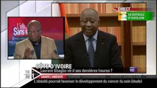 Tiburce Koffi évoque le cas Gbagbo sur I télé (1/4/11)