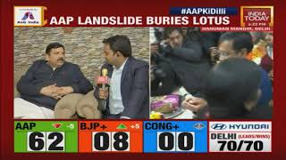 AAP's Sanjay Singh Speaks On AAP's Landslide Victory In Delhi Assembly Polls