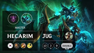 Hecarim Jungle vs Nidalee - KR Master Patch 9.12
