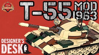 T-55 Mod 1963 Main Battle Tank - Custom Military Lego - At The Designer’s Desk