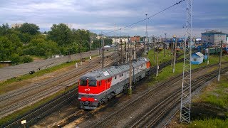 Тепловоз 2ТЭ116УД-045. Звук дизеля GEVO V12